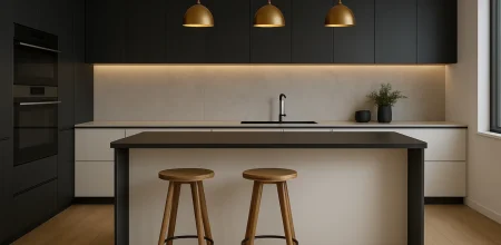 תו המטבח - מטבח בעיצוב כהה